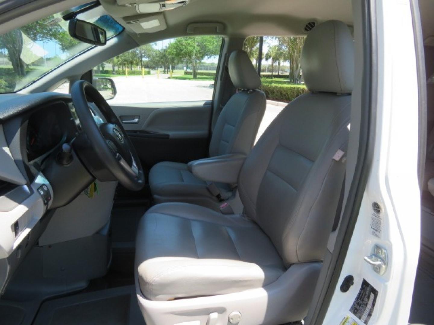 2016 White /Gray Toyota Sienna (5TDKK3DC8GS) , located at 4301 Oak Circle #19, Boca Raton, FL, 33431, (954) 561-2499, 26.388861, -80.084038 - You are looking at Gorgeous Low Mileage 2016 Toyota Sienna LE Braunability XT Handicap Van Wheelchair Van Conversion Van with 26K Original Miles, Power Side Entry Ramp with Kneeling Van Function, Passenger Side Quick Lock System (same as ez lock), Quick Release Front Seats, Floor with L Tracks, Leat - Photo#67